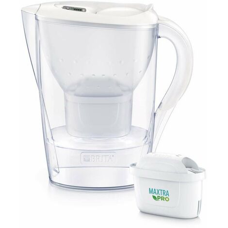 Brita Wasserfilterkanne - Filterkanne Marella Cool Memo, Volumen 2,4 l, 3x Maxtra Pro Filter, weiß 1052791