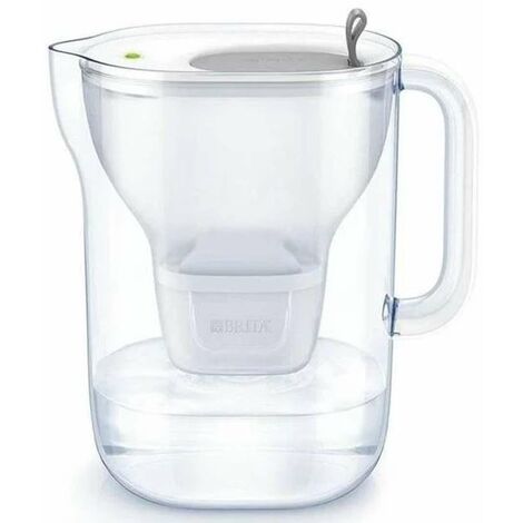 Brita Wasserfilterkanne - Filterkanne Style XL LED, Volumen 3,6 l, Maxtra Pro Filter, grau 1052803