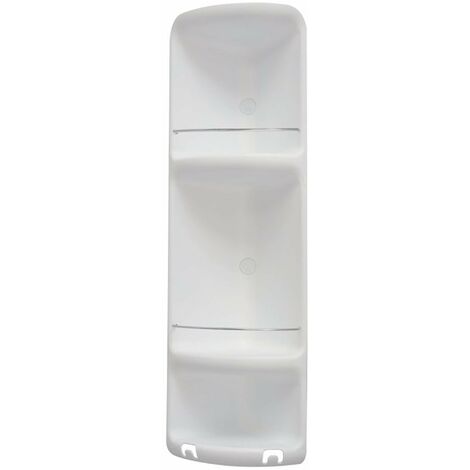 Sapho Gedy Badaccessoires - Eck-Duschablage Caesar 23x71x16 cm, weiß 7081
