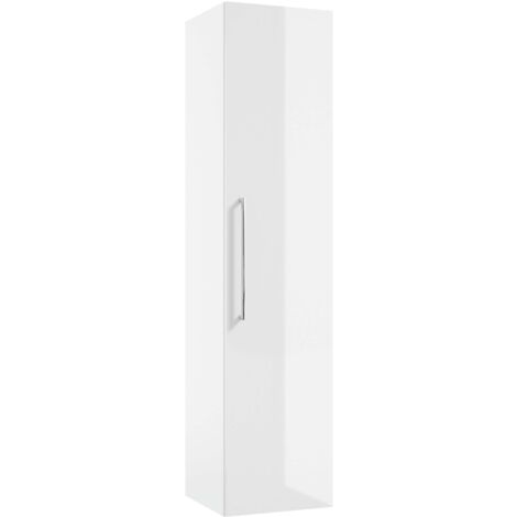 kielle Vega - Wand-Hochschrank, 140x33x33 cm, Weiß glänzend 50218010