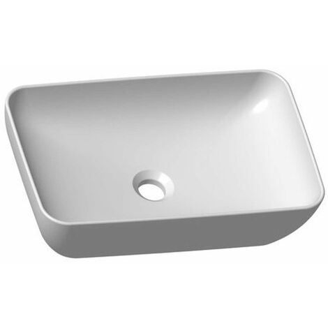 Ravak UNI - Aufsatzwaschbecken, 50x31 cm, ohne Überlauf, weiß XJX01150001