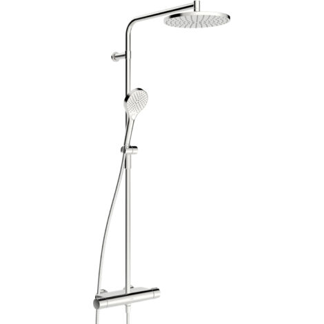 Hansa Viva - Brauseset mit Thermostat, Durchmesser 25 cm, 3 Strahlarten, Chrom 65159201
