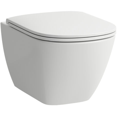 Laufen Lua - Wand-WC mit WC-Sitz SoftClose, Rimless, weiß H8660800000001
