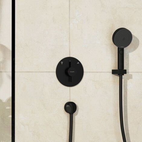 Hansgrohe DuoTurn S - Unterputzarmatur für 2 Verbraucher, schwarz matt 75418670