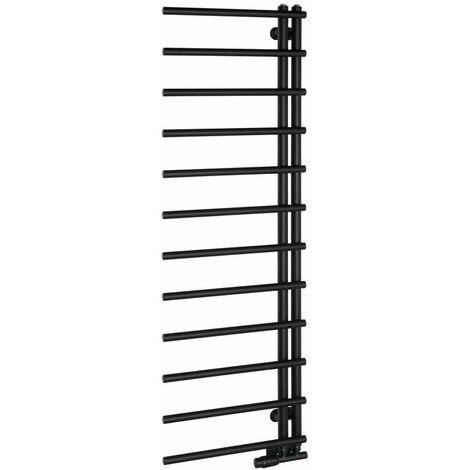 Sapho Handtuchheizkörper - Badheizkörper 151x50 cm, schwarz matt IR151B