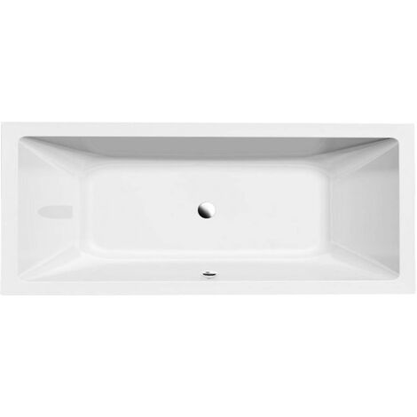 Aqualine Badewannen - Rechteckige Badewanne NISA, 180x70x42 cm, ohne Füße, weiß A1870