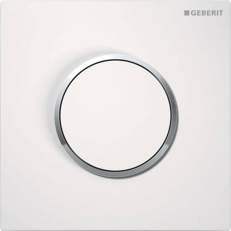 Geberit Typ 10 UR-Steuerung, pneumatische Spülauslösung weiß / hochglanz verchromt