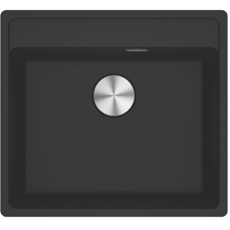 Franke Maris - Fragranit Küchenspüle MRG 610-52 RTL, 56x51 cm, schwarz matt 114.0661.384