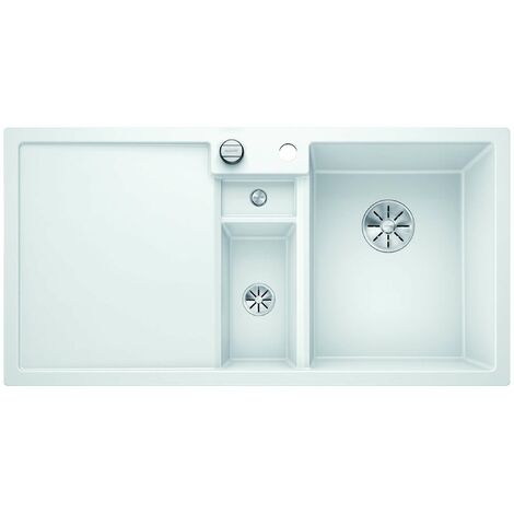 Blanco Collectis 6 - Silgranitspüle, 100x51 cm, mit Ablaufsystembedienung und Zubehör, Weiß 523348