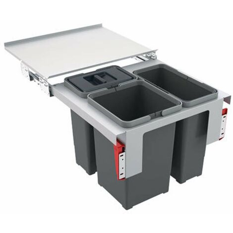 Franke Abfalltrennsysteme - Abfalleimer Garbo 50-3, eingebaut 121.0200.691