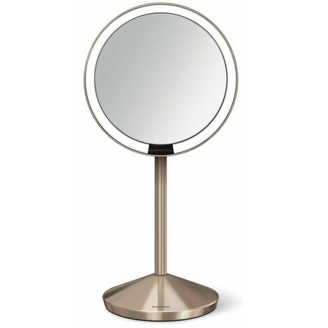 Kosmetikspiegel Mit LED-Beleuchtung - 3 Farbtemperaturen, Staubdichte PU-Leder Box, 16,5x11,5x6 Cm, Ideal Für Reisen & Zuhause