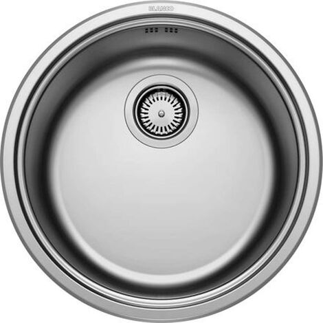 Blanco Rondosol - Spüle, Durchschnitt 46 cm, gebürsteter Edelstahl 513306