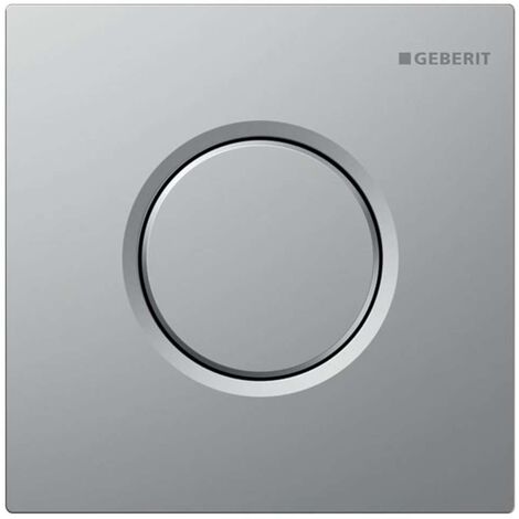 Geberit Spülsysteme - Urinalsteuerung mit pneumatischer Spülauslösung, Betätigungsplatte Typ 01, Chrom matt 116.011.JQ.5