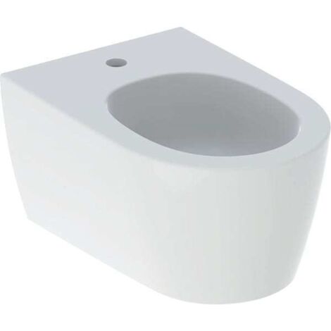 Geberit ONE - Wand-Bidet, 540x370 mm, verdeckter Überlauf, mit 1 Hahnloch, KeraTect, weiß 500.690.01.1