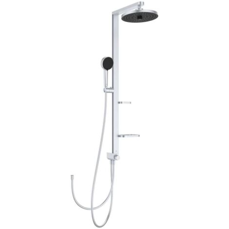 Ideal Standard ALU+ - Duschset ohne Armatur, Durchmesser 26 cm, 2 Strahlarten, Silber BD585SI