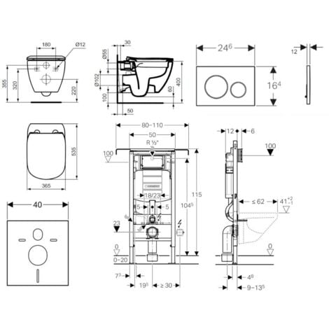 Geberit Duofix Set Von Vorwandelement Wand WC Und WC Sitz Ideal