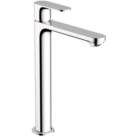 Hansgrohe Rebris S - Armatur für Aufsatzwaschbecken, mit Ablauf, CoolStart, Chrom 72580000