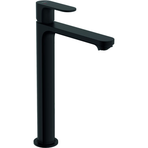 Hansgrohe Rebris S - Armatur für Aufsatzwaschbecken, mit Ablauf, CoolStart, schwarz matt 72580670