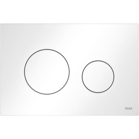 TECEloop WC-Betätigungsplatte Kunststoff für Zweimengentechnik, weiß 9240920