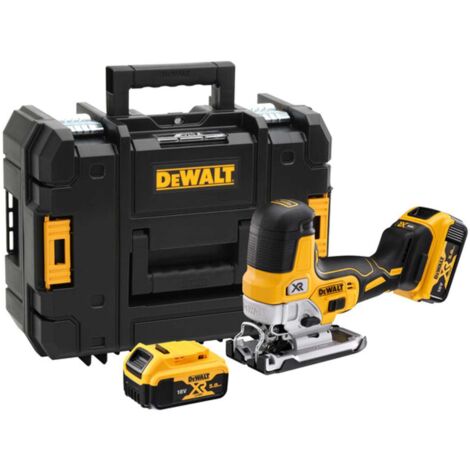 18V DEWALT Stichs√§ge - 2 Li-Ion 5Ah Akkus + Ladeger√§t + Tstak Koffer - DCS335P2