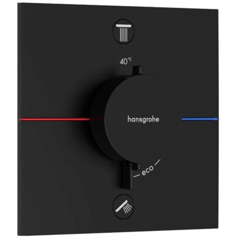 Hansgrohe ShowerSelect Comfort - Unterputz-Thermostatarmatur für 2 Verbraucher, schwarz matt 15572670