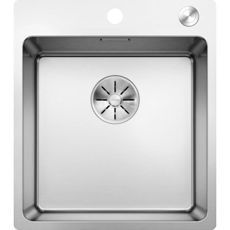 Blanco Andano 400 - Spüle, 50x44 cm, mit Exzenterbedienung PushControl, Edelstahl 525244
