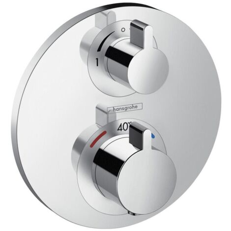 Hansgrohe Ecostat S - Thermostatarmatur - Unterputz für 2 Verbraucher, verchromt 15758000