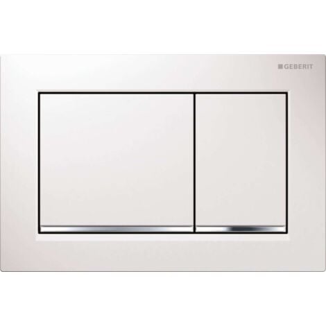 Geberit Omega30 - Betätigungsplatte OMEGA30, weiß / chrom poliert 115.080.KJ.1
