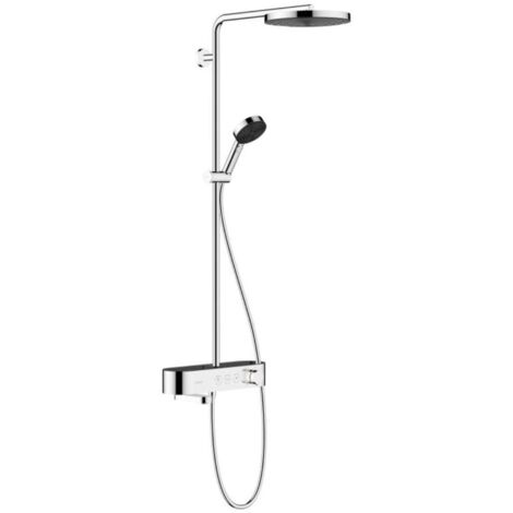 Hansgrohe Pulsify S - Duschset 260 mit Wannenthermostat ShowerTablet Select 400, 1 Strahl, verchromt 24230000