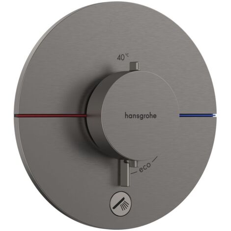 Hansgrohe ShowerSelect Comfort - Unterputz-Thermostatarmatur, Chrom schwarz gebürstet 15562340