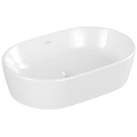 Villeroy & Boch Architectura - Aufsatzwaschbecken, 60x40 cm, ohne Überlauf, CeramicPlus, alpinweiß 5A2661R1