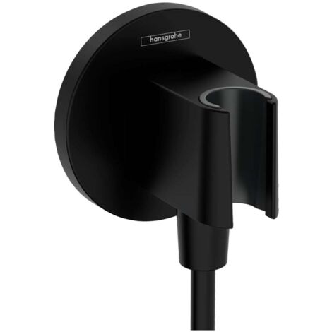 Hansgrohe Fixfit - Wandanschlussbogen mit Brausehalter, schwarz matt 26888670