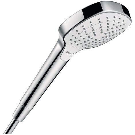 Hansgrohe – Handbrause CROMA SELECT E VARIO DN 15 – 110mm – Strahlarten: Rain, IntenseRain, TurboRain – QuickClean Oberfläche – 14,7 l/min bei 3 bar (1/5)