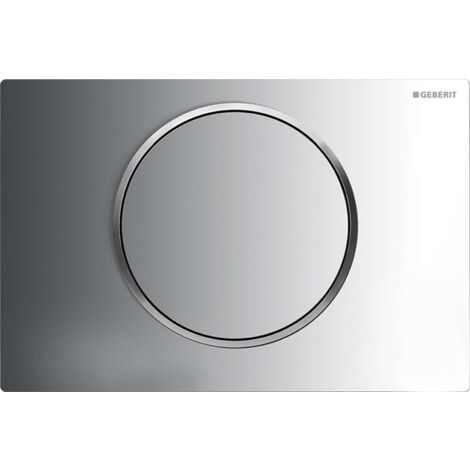 Geberit Betätigungsplatte Sigma 10 Round 115758KH5 Platte/Taste glanz, Ring matt, Kunststoff, für Spül-Stopp-Spülung