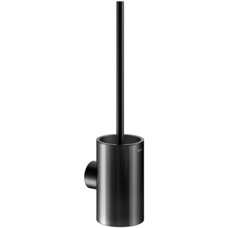 Keuco Reva - Wand-Toilettenbürste mit Halter, schwarz matt 12864379000