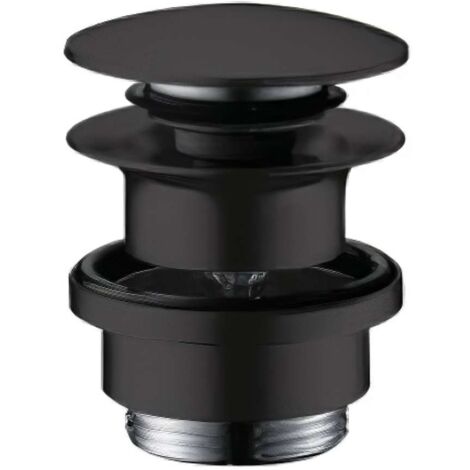 Hansgrohe Ablaufgarnituren - Push-Open-Ablaufgarnitur, schwarz matt 50100670