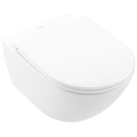 Villeroy & Boch Subway 3.0 - Wand-WC mit WC-Sitz SoftClose, TwistFlush, CeramicPlus, alpinweiß 4670T9R1 (1/5)