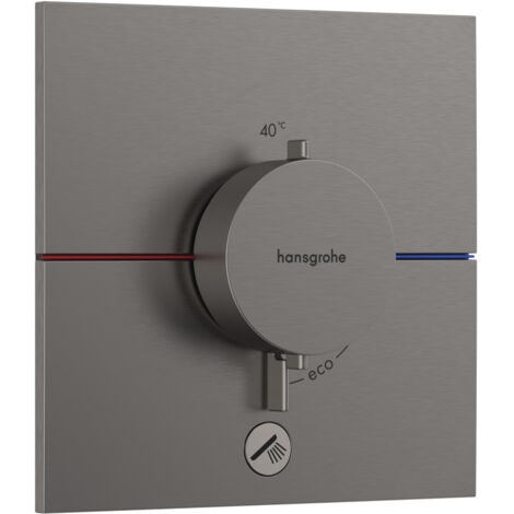 Hansgrohe ShowerSelect Comfort - Unterputz-Thermostatarmatur, Chrom schwarz gebürstet 15575340