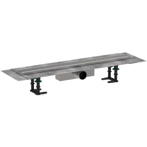 Hansgrohe RainDrain Compact - Duschrinne 80 cm, mit Gitter, gebürstet Edelstahl 56178800 (1/8)