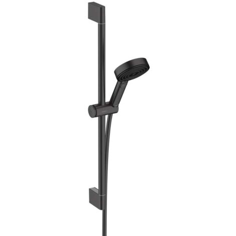 Hansgrohe Pulsify Select - Brausegarnitur, 3 Strahlarten, EcoSmart, Stange 67 cm
und Schlauch, schwarz matt 24161670