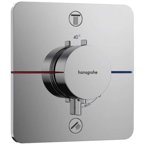 Hansgrohe ShowerSelect Comfort - Unterputz-Thermostatarmatur für 2 Verbraucher, Chrom 15583000