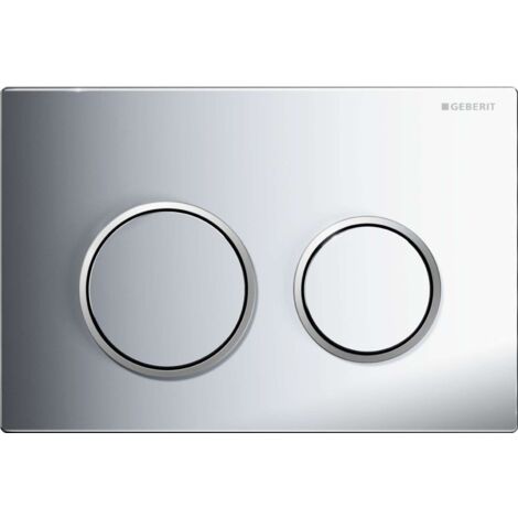 Geberit Betätigungsplatte Omega 20 Round 115085KH1 verchromt/seideglanz-verchromt f. Omega Spülkästen