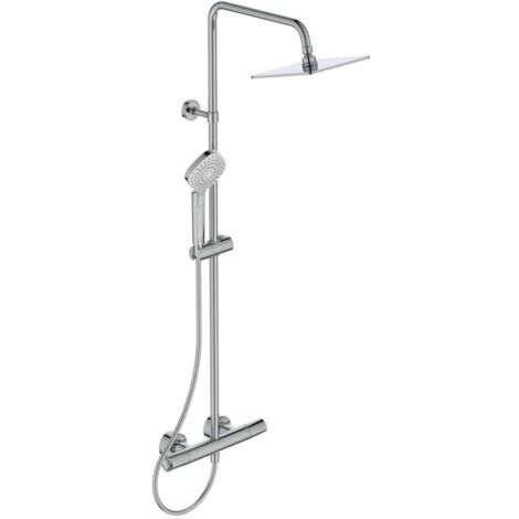 Ideal Standard CeraTherm - Brauseset T100 mit Thermostat, 20 cm 3 Strahlarten, Chrom A7240AA