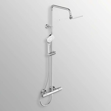 Ideal Standard CeraTherm - Brauseset T100 mit Thermostat, 20 cm 3 Strahlarten, Chrom A7240AA