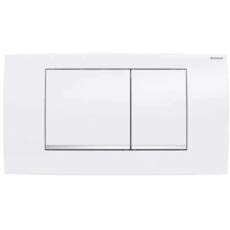 Geberit Betätigungsplatte Twinline30 für 2-Mengen-Spülung weiß glanzchrom