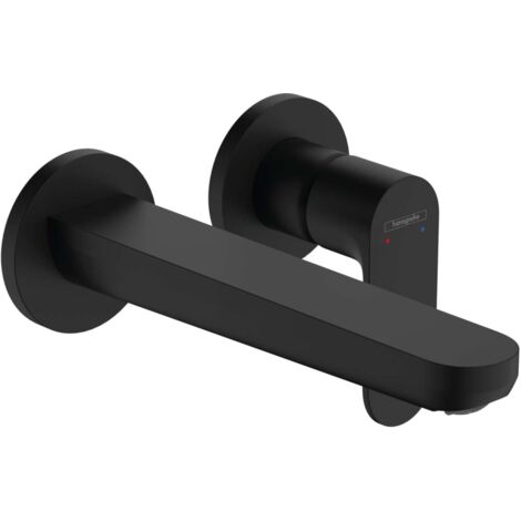 Hansgrohe Rebris S - Unterputz-Waschtischarmatur, 2-Loch-Montage, schwarz matt 72528670 (1/2)