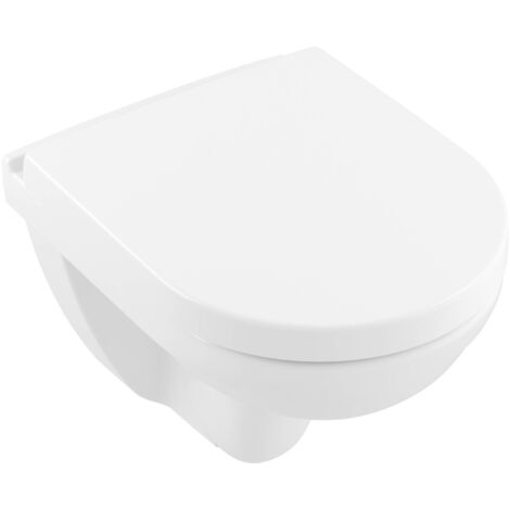 Villeroy & Boch O.novo - Wand WC Compact, mit Sitz SoftClosing, DirectFlush, CeramicPlus, Alpinweiß 5688HRR1 (1/5)
