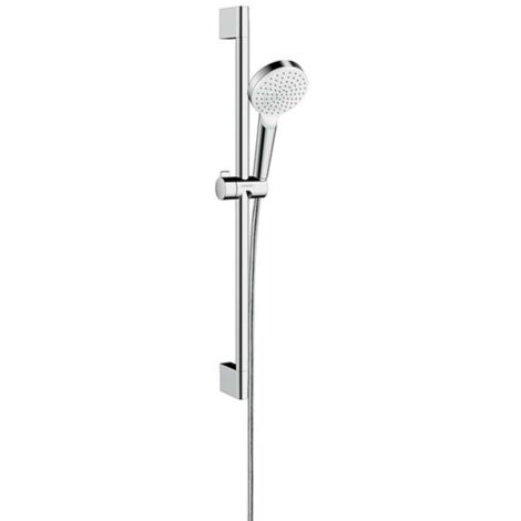 Hansgrohe Crometta - Brausegarnitur Green 6 l/min, 10 cm, weiß / verchromt 26554400