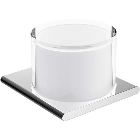 Keuco Edition 400 - Seifenspender mit Halter 150 ml, Glas matt/Chrom 11552019000