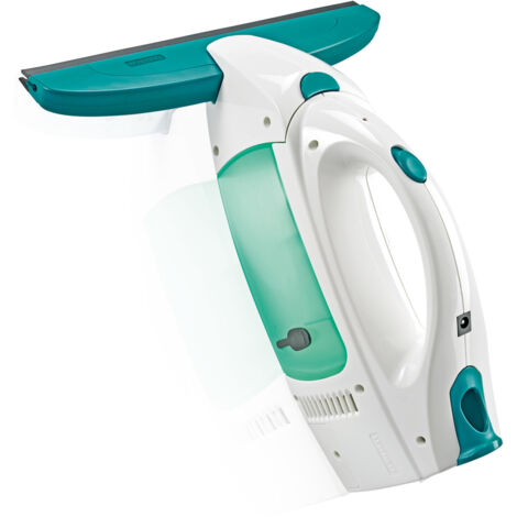 Leifheit Fenstersauger Set Dry and Clean mit 28 cm Saugdüse für 360° streifenfreie Reinigung, Fensterreiniger verwendbar bis zu 38 min, Fensterputzer mit Stand-by-Automatik und Click-System